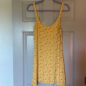 Reformation Yellow Floral Mini Dress